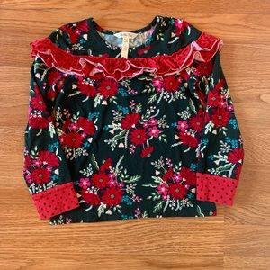 Matilda Jane Girl’s Christmas Floral Top